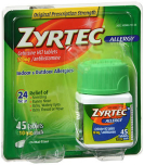 ZYRTEC TAB 10MG             45