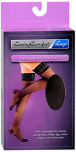 Loving Comfort Thigh High Stockings, Moderate, Black, Medium - 1pr