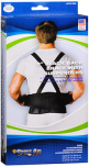 Sport Aid 9 in Black Back Brace with Suspenders MD/LG - Each
