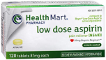 HM ASPIRIN E C TAB 81MG    120