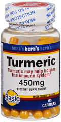 Basic Vitamins Turmeric 450 mg Capsules - 60 ct