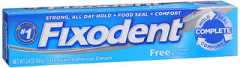 Fixodent Denture Adhesive Cream Free - 2.4 oz