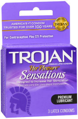 TROJAN Her Pleasure Sensations Premium Latex Condoms