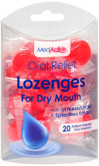 MedActive Oral Relief Lozenges Ruby Raspberry