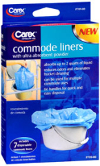 CAREX COMMODE LNR 7PK FGP70900