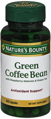 Nature's Bounty Green Coffee Bean with Raspberry Ketones & Green Tea Capsules