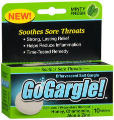 Go Gargle Effervescent Salt Gargle Minty Fresh Tablets