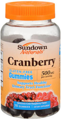 S D CRANBERRY 500MG GUMY 75