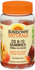 Sundown Naturals Co Q-10 200 mg Gummies Peach Mango Flavor
