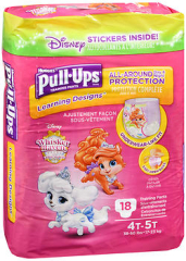 HUGGIES Pull-Ups Learning Designs Girls' Training Pants Size 4T-5T