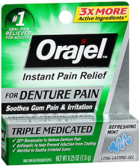 Orajel Instant Pain Relief Gel Refreshing Mint Flavor