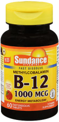 Sundance B-12 1000 mcg Fast Dissolve Tablets 60 TB