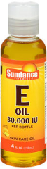 Sundance Vitamins Vitamin E Oil 30,000 IU Skin Care Oil Lemon Scented