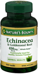 Nature's Bounty Echinacea & Goldenseal Root 450 mg Capsules