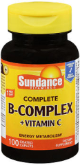 Sundance Vitamins Complete B-Complex + Vitamin C Coated Caplets
