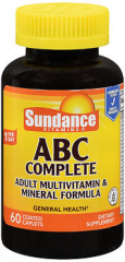 Sundance Vitamins ABC Complete Adult Multivitamin & Mineral Formula Coated Caplets